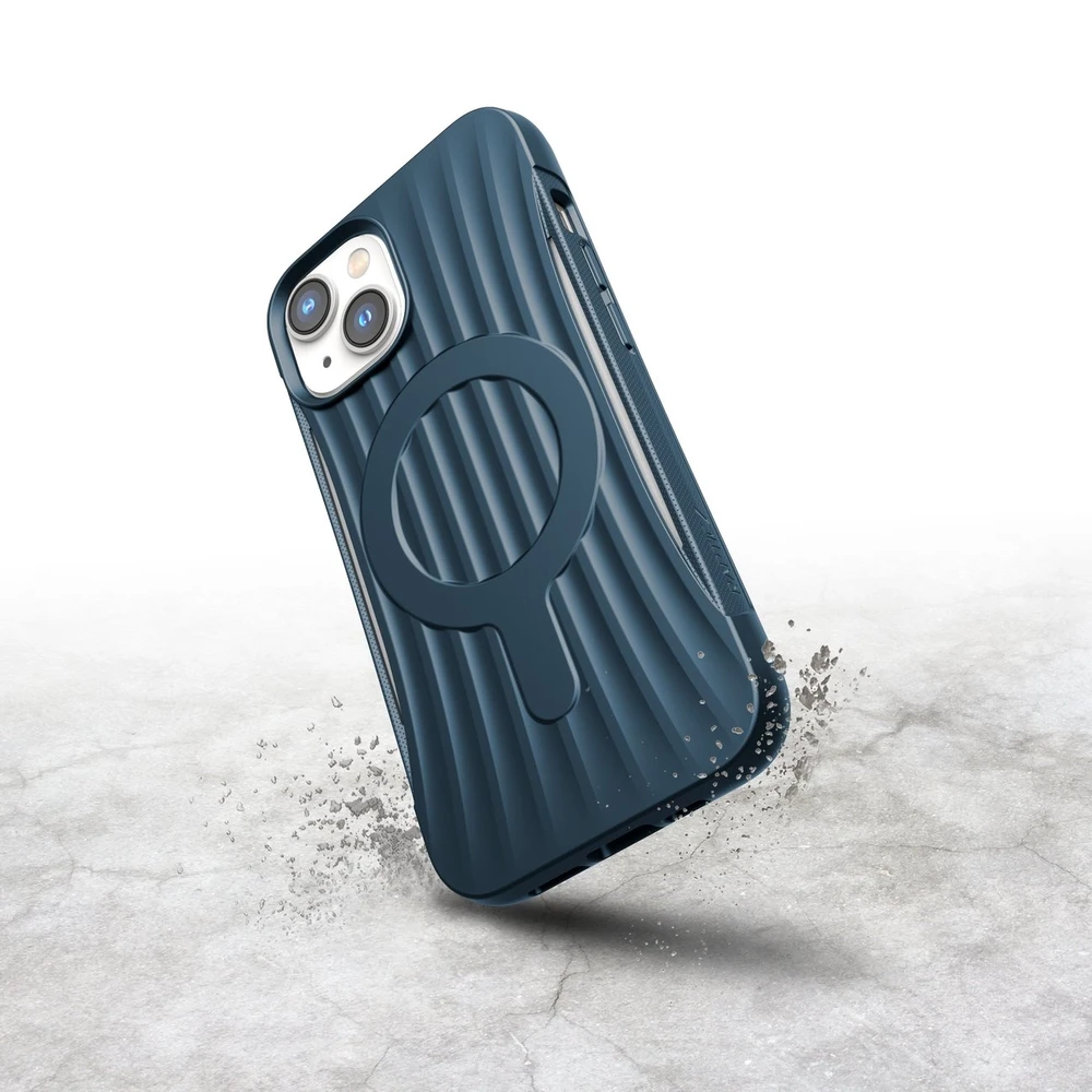 Raptic X-Doria Clutch iPhone 14 MagSafe dėklas telefonui mėlynos spalvos