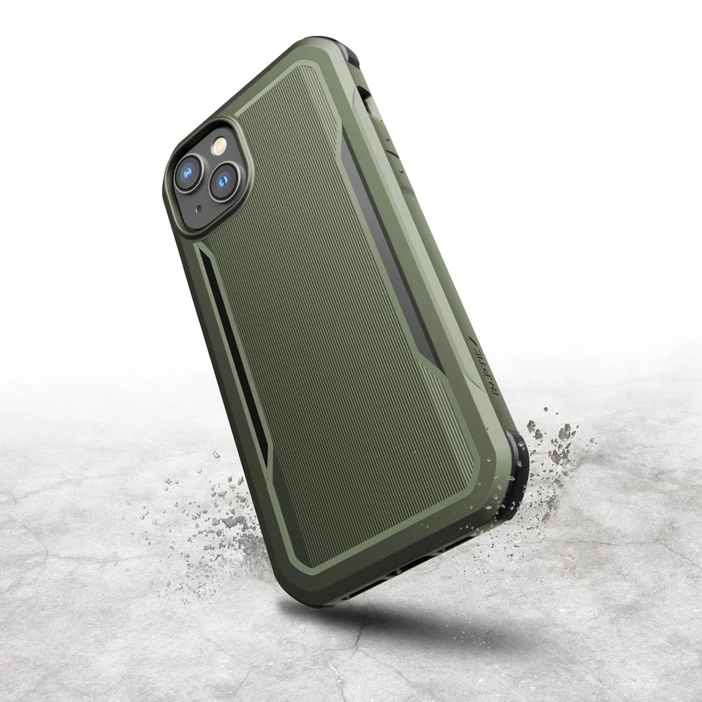 Raptic X-Doria Fort Apple iPhone 14 Plus su MagSafe armored dėklas telefonui žalios spalvos