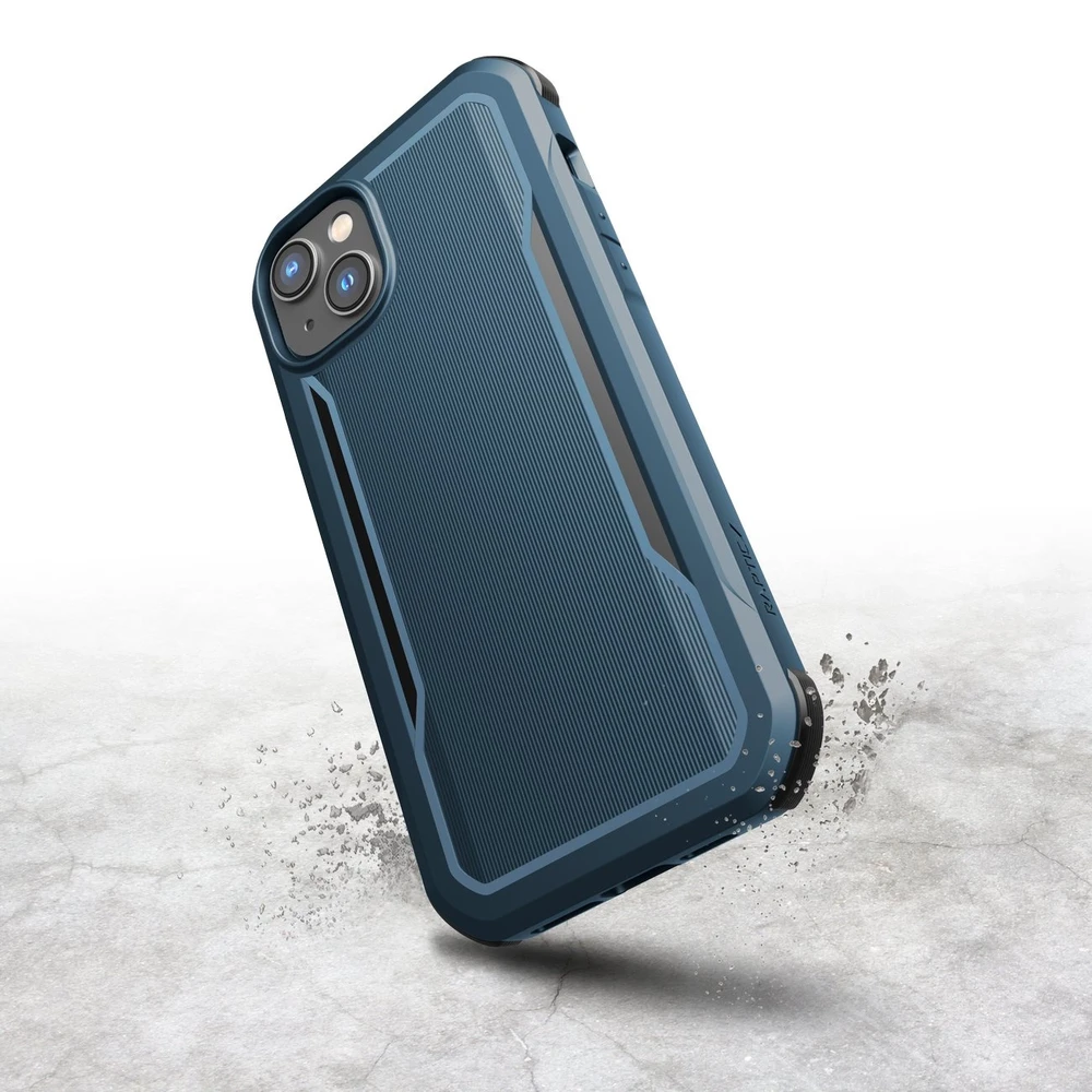 Raptic X-Doria Fort Apple iPhone 14 Pro Max su MagSafe armored dėklas telefonui mėlynos spalvos