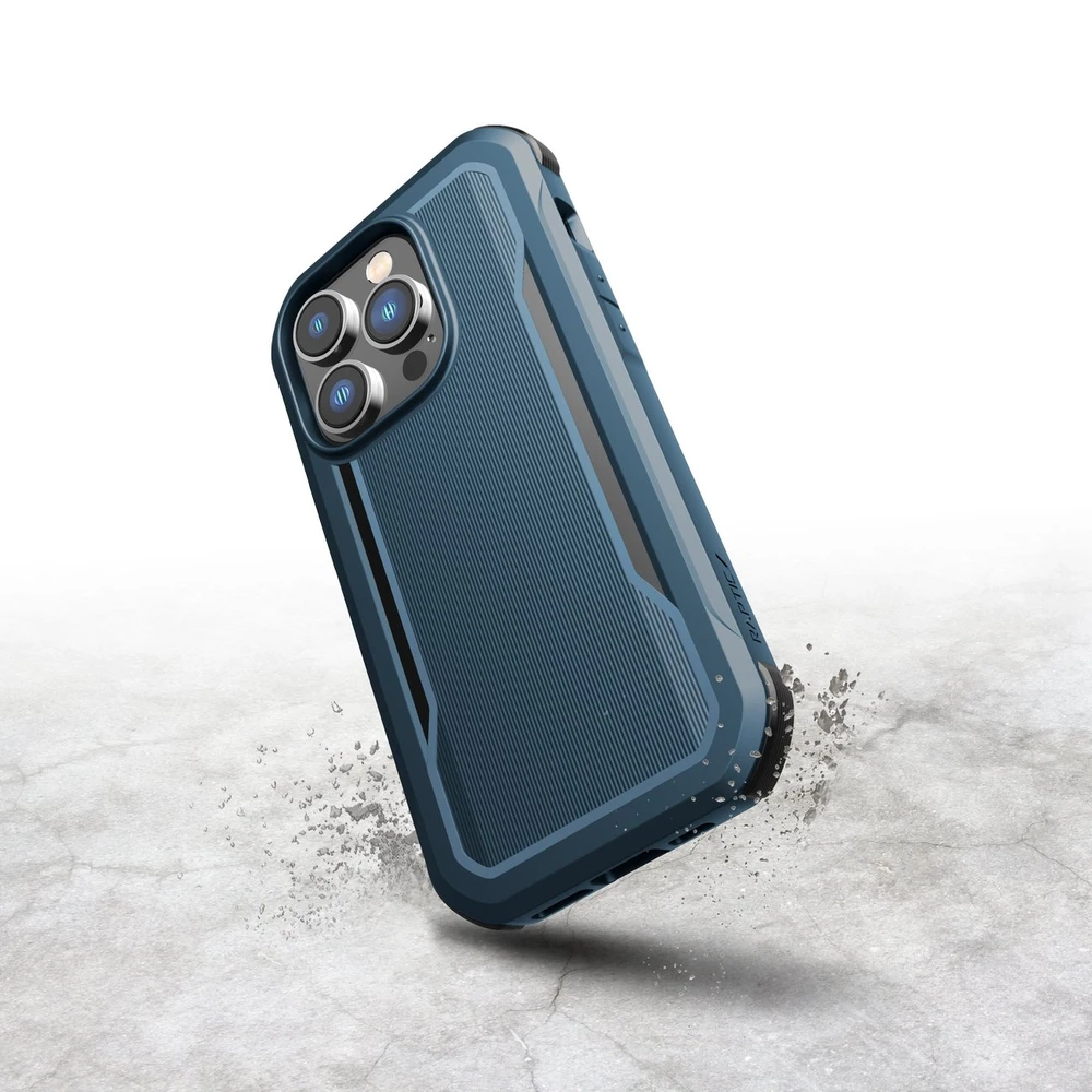 Raptic X-Doria Fort Apple iPhone 14 Pro su MagSafe armored dėklas telefonui mėlynos spalvos