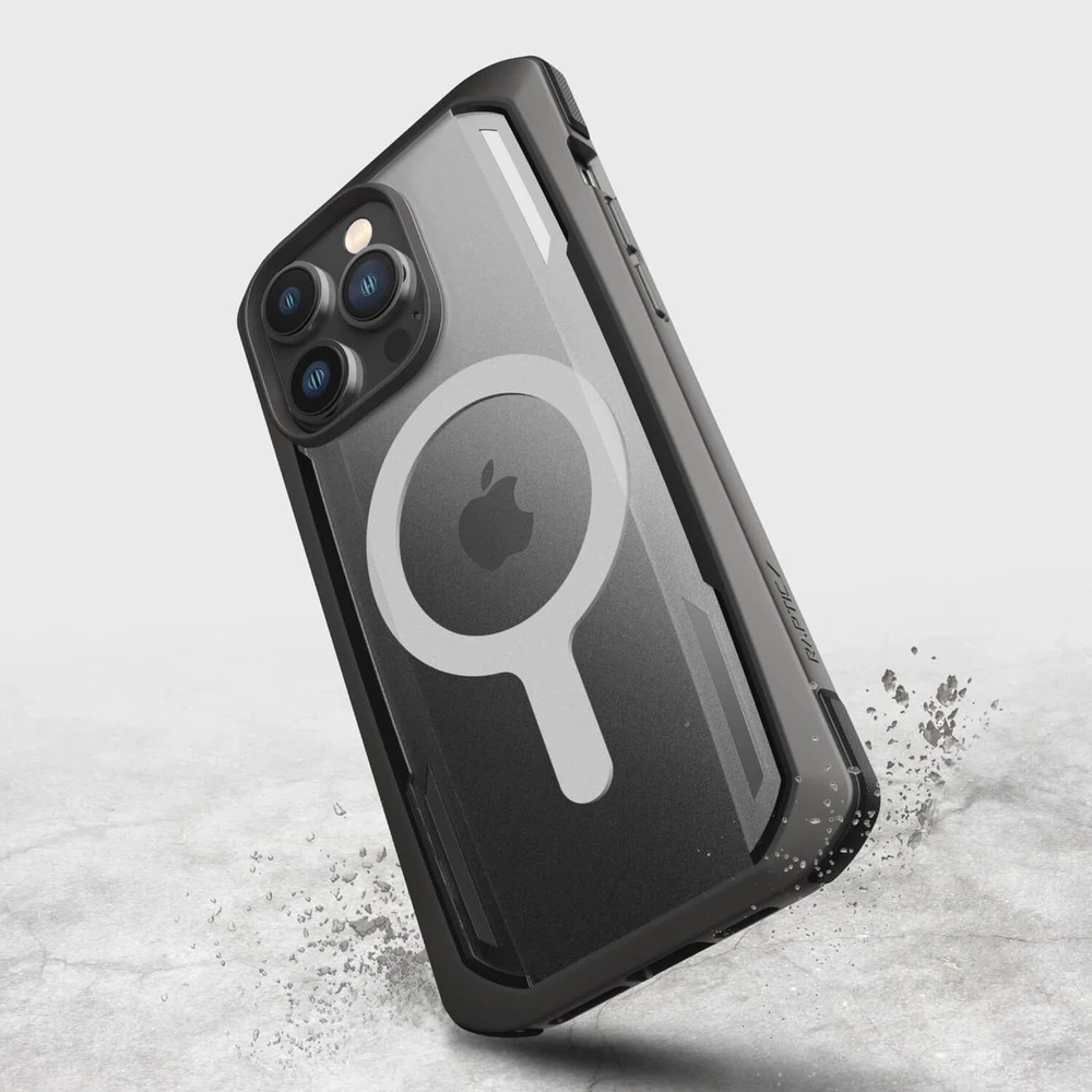 Raptic X-Doria Secure Apple iPhone 14 Pro su MagSafe armored dėklas telefonui juodos spalvos