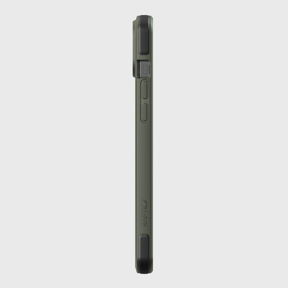 Raptic X-Doria Secure iPhone 14 Plus su MagSafe armored dėklas telefonui žalios spalvos