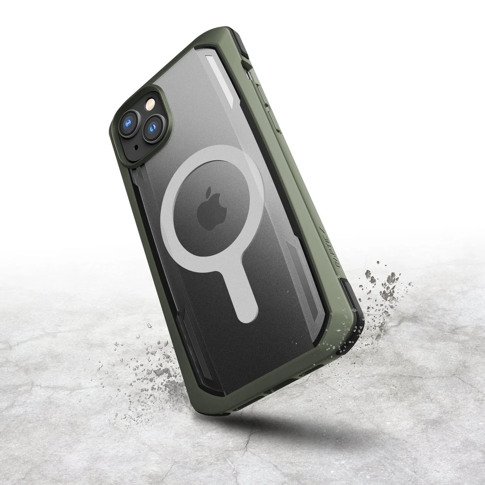 Raptic X-Doria Secure Apple iPhone 14 Pro su MagSafe armored dėklas telefonui žalios spalvos