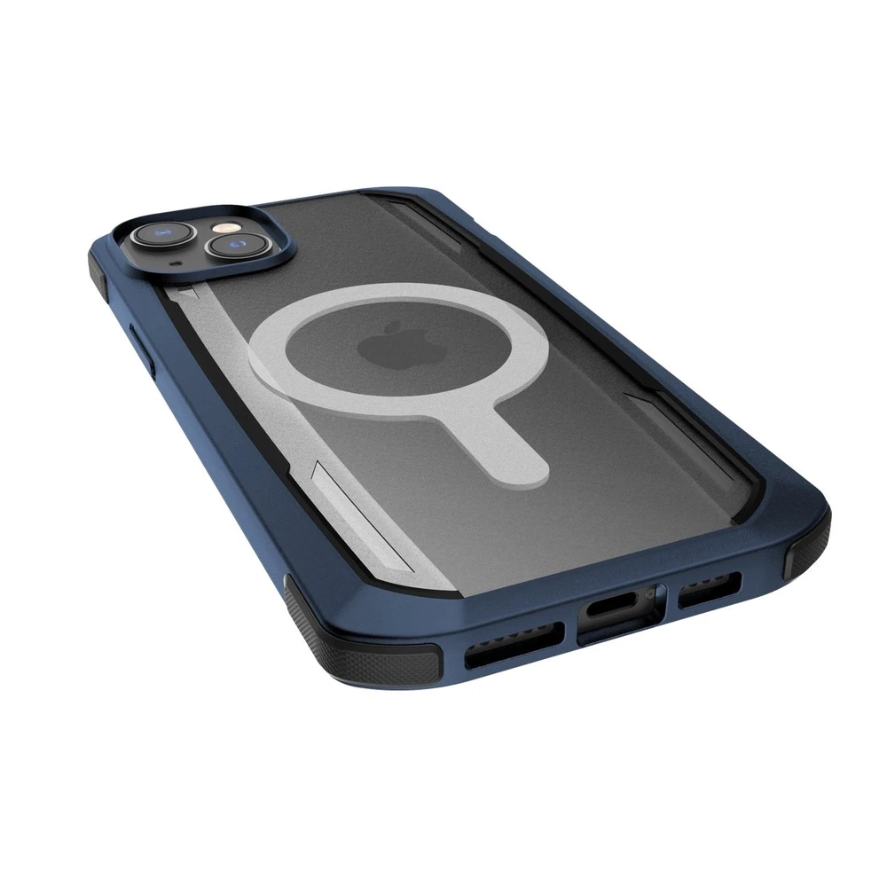 Raptic X-Doria Secure Apple iPhone 14 su MagSafe armored dėklas telefonui mėlynos spalvos
