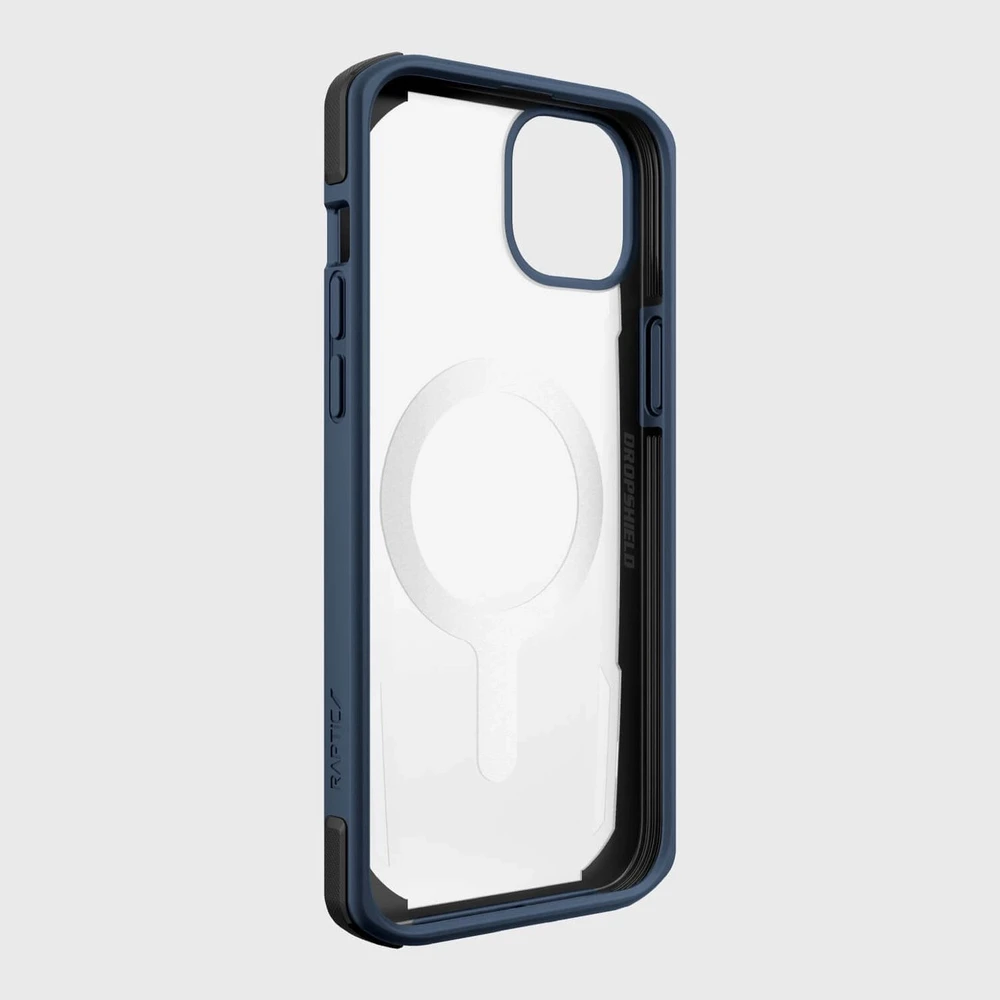 Raptic X-Doria Secure Apple iPhone 14 su MagSafe armored dėklas telefonui mėlynos spalvos