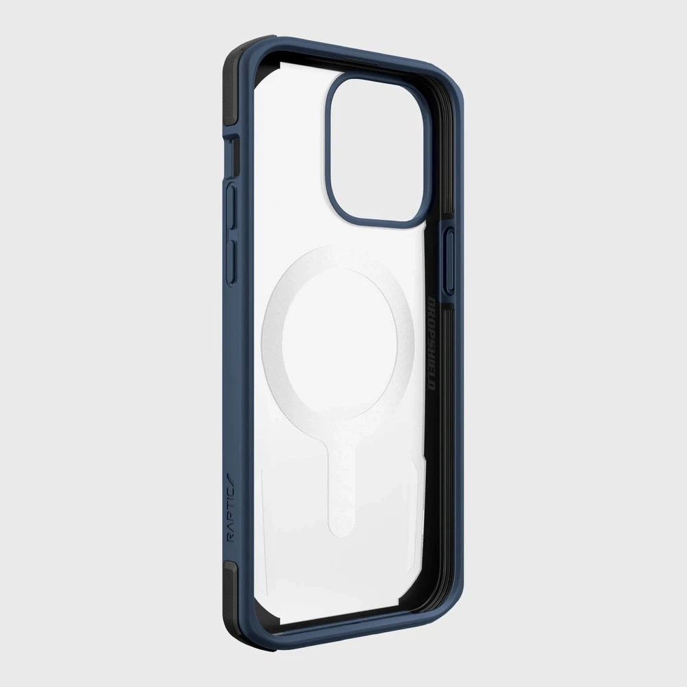 Raptic X-Doria Secure Apple iPhone 14 Pro Max su MagSafe armored dėklas telefonui mėlynos spalvos