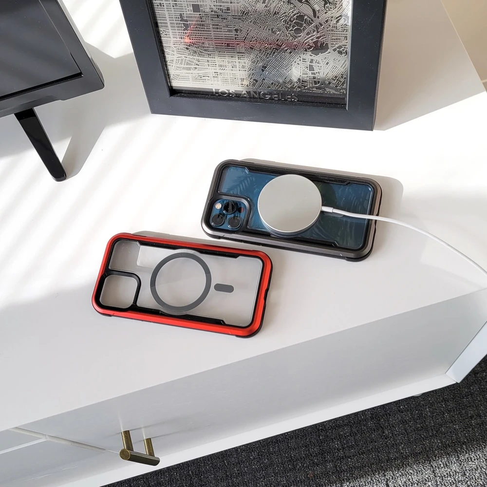 Raptic X-Doria Secure Apple iPhone 14 Pro Max su MagSafe armored dėklas telefonui mėlynos spalvos
