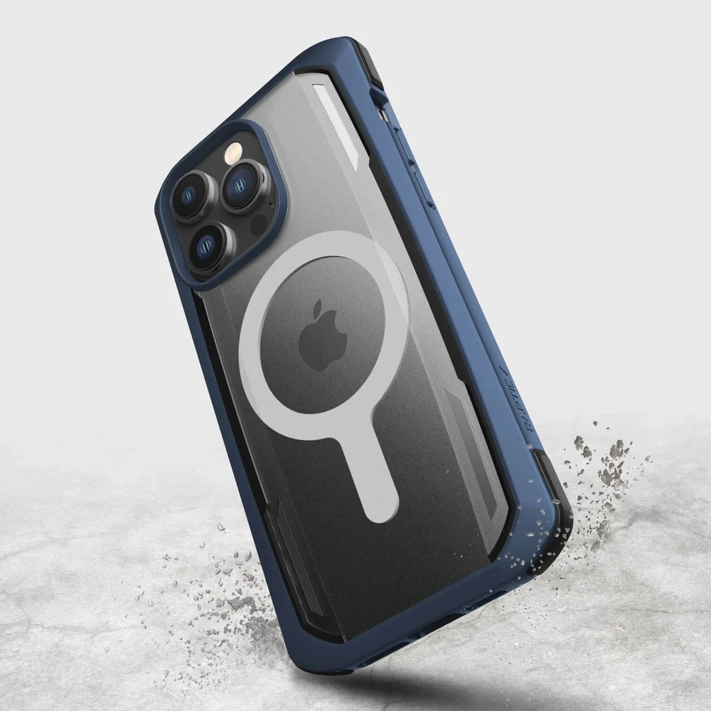 Raptic X-Doria Secure Apple iPhone 14 Pro Max su MagSafe armored dėklas telefonui mėlynos spalvos