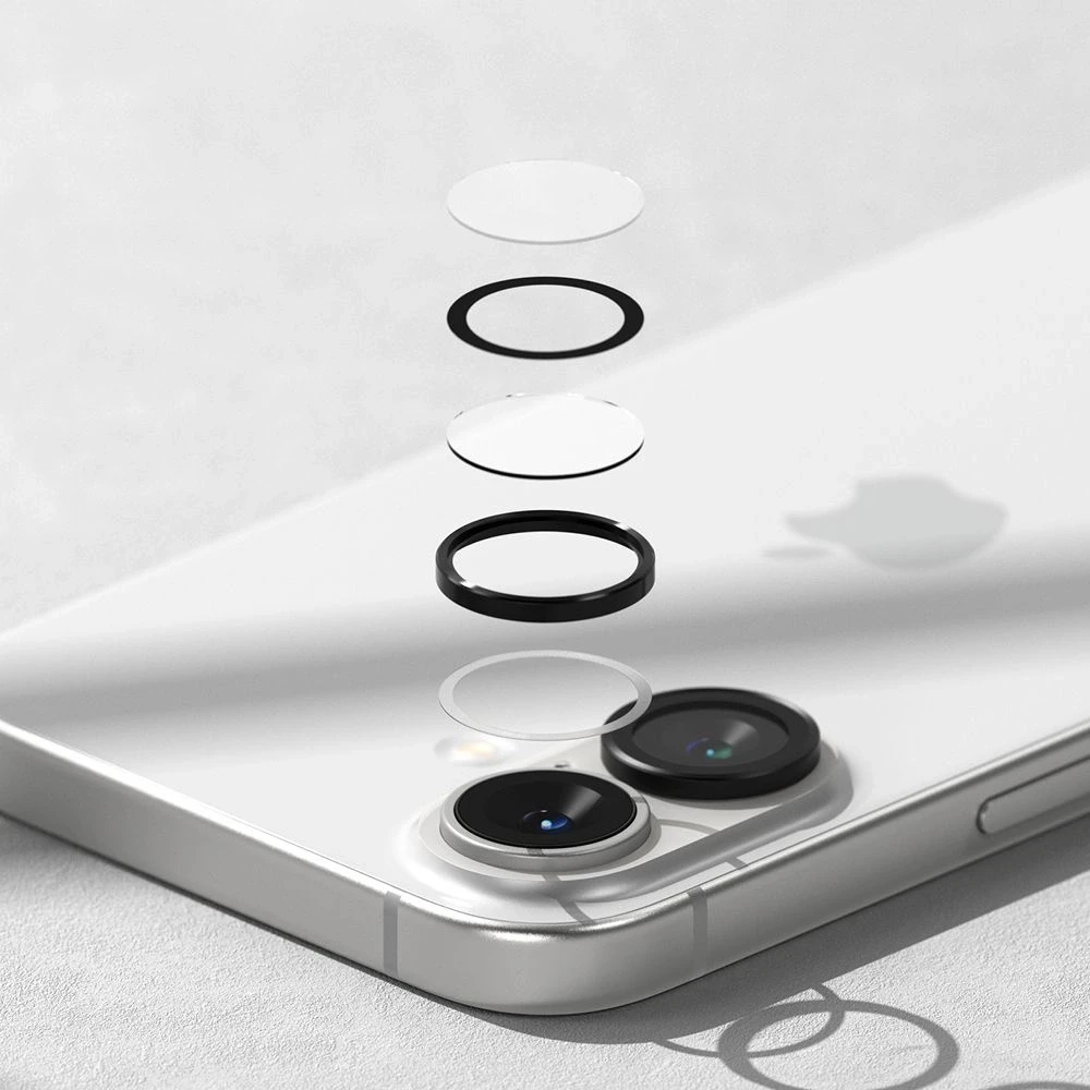 Kameros apsauga Apple iPhone 16 / Apple iPhone 16 Plus Ringke Camera Frame Protector 2-pack juodas