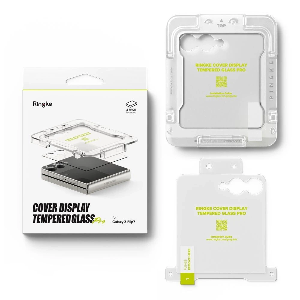 Apsauginis stiklas Ringke COVER DISPLAY PRO 2 vnt. Samsung Galaxy Z Flip 7 skaidrus
