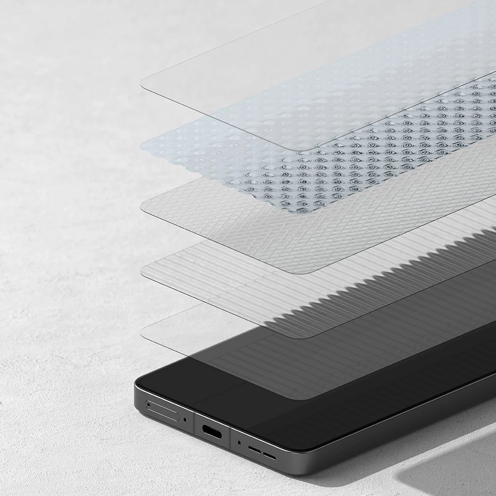 Ringke Dual Easy 2 pakuočių ekrano apsauga, skirta OnePlus 13R – skaidri