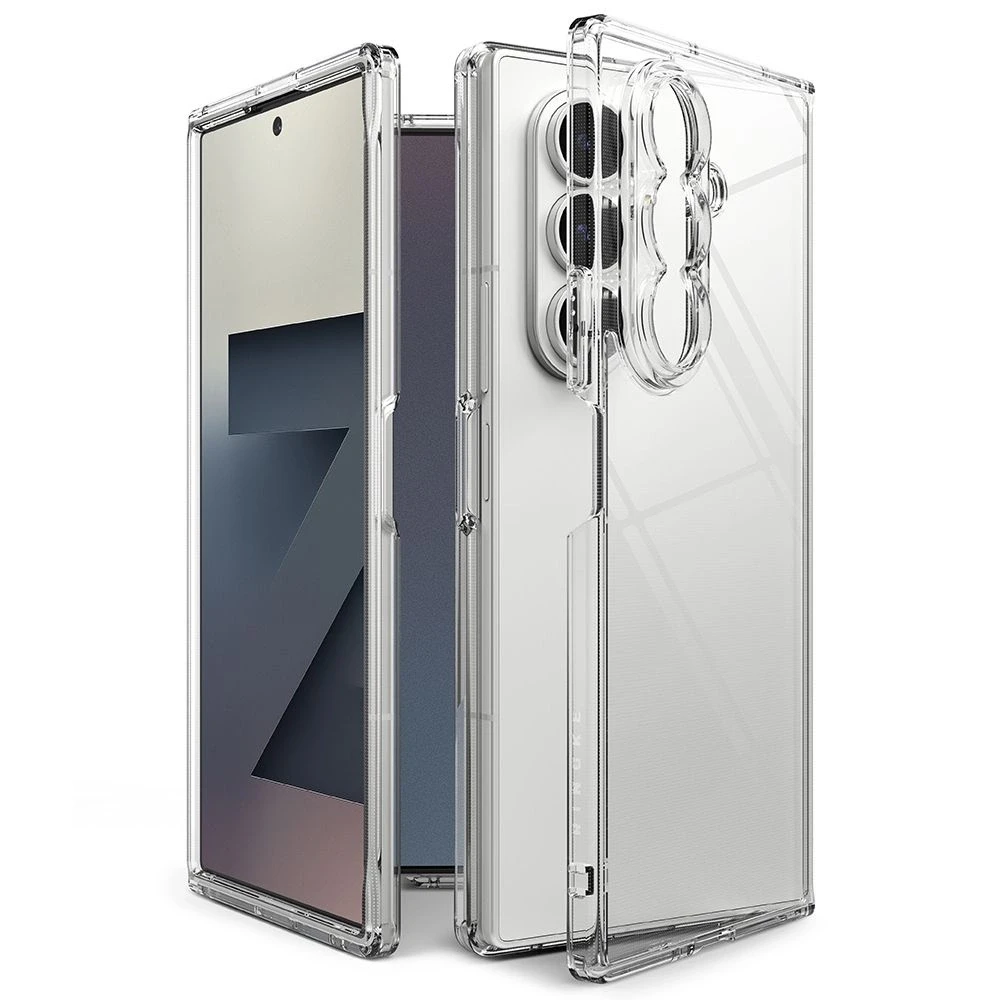 Ringke Fusion dėklas skirtas Samsung Galaxy Z Fold 7 - skaidrus