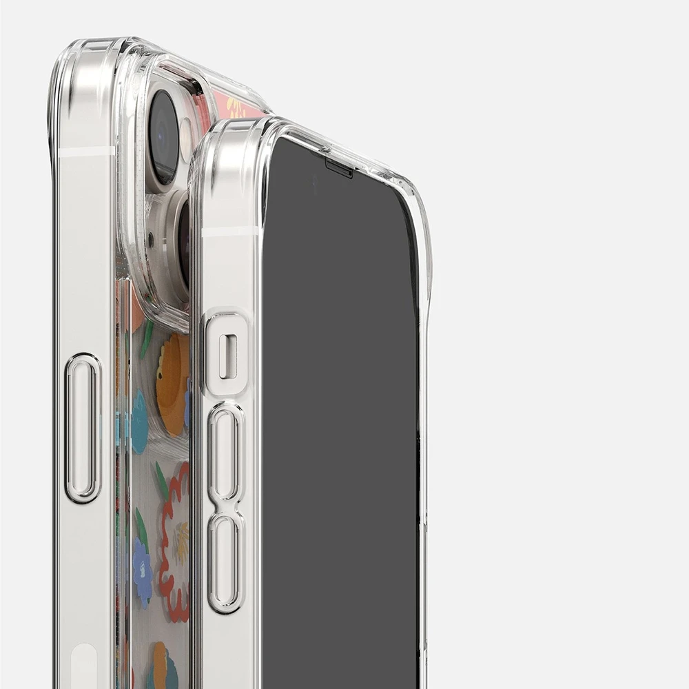 Ringke Fusion Design Armored Sleeve Gel Frame Apple iPhone 14 Plus dėklas telefonui skaidrus (Floral) (FD637E31)