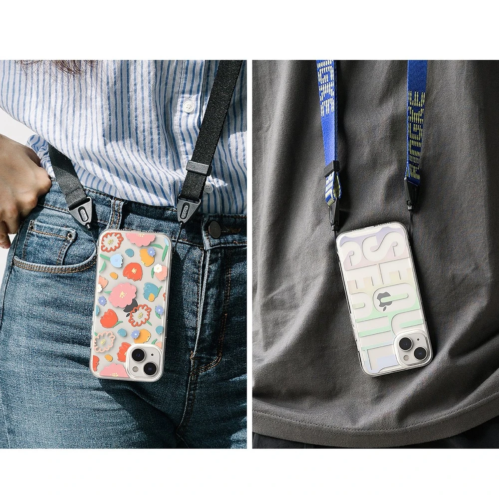Ringke Fusion Design Armored Sleeve Gel Frame Apple iPhone 14 Plus dėklas telefonui skaidrus (Floral) (FD637E31)