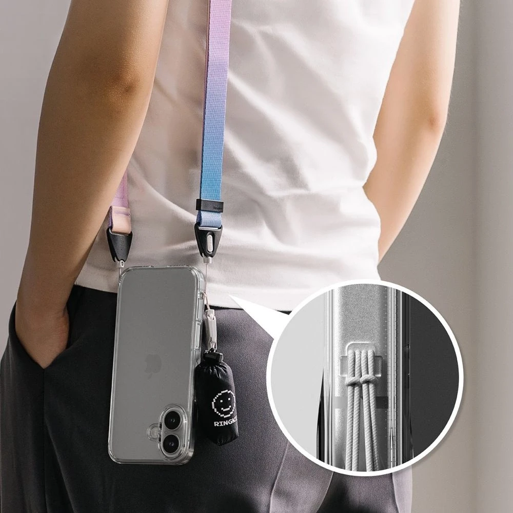 Dėklas Ringke Fusion iPhone 16 Case - skaidrus