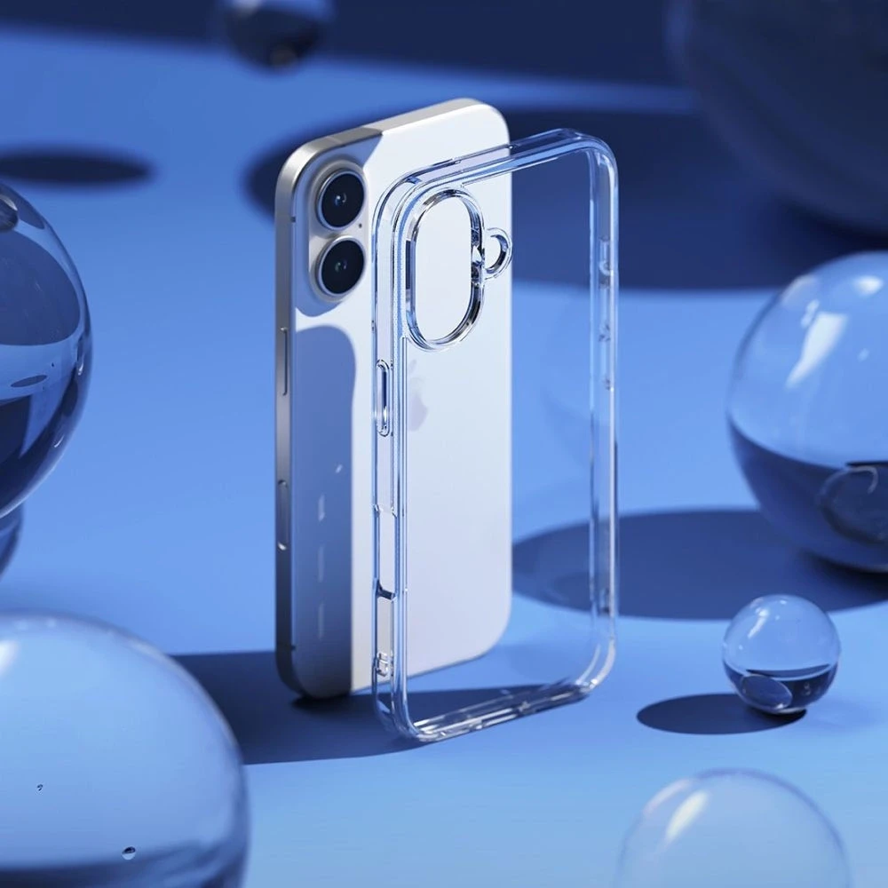 Dėklas Ringke Fusion iPhone 16 Case - skaidrus