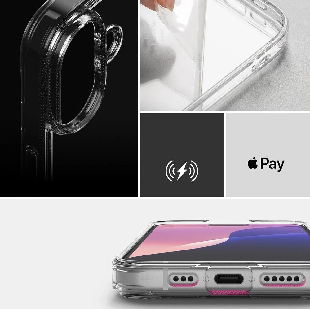 Dėklas Ringke Fusion iPhone 16 Case - skaidrus