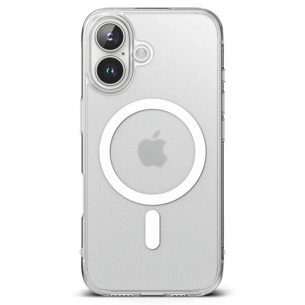 „Ringke Fusion MagSafe“ dėklas, skirtas „Apple iPhone 16“ telefonui – skaidrus matinis