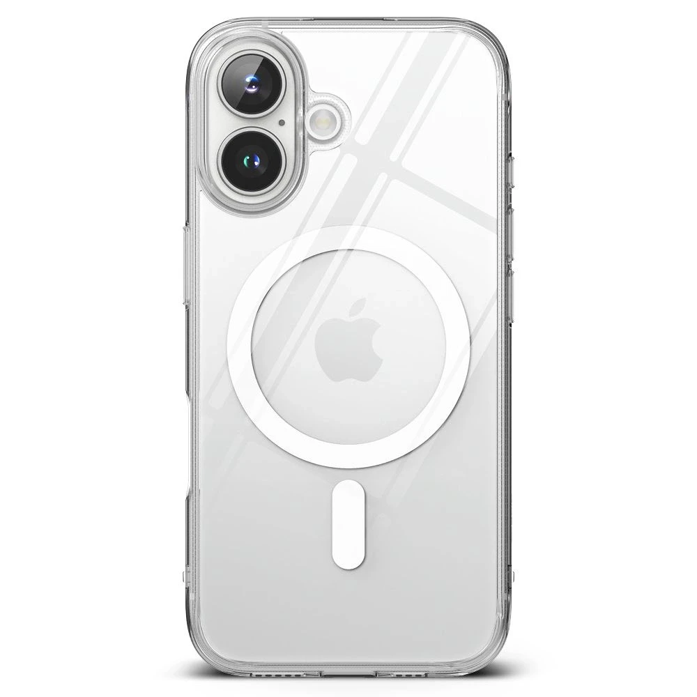 Apple iPhone 16 Ringke Fusion Magnetic MagSafe Clear dėklas telefonui skaidrus