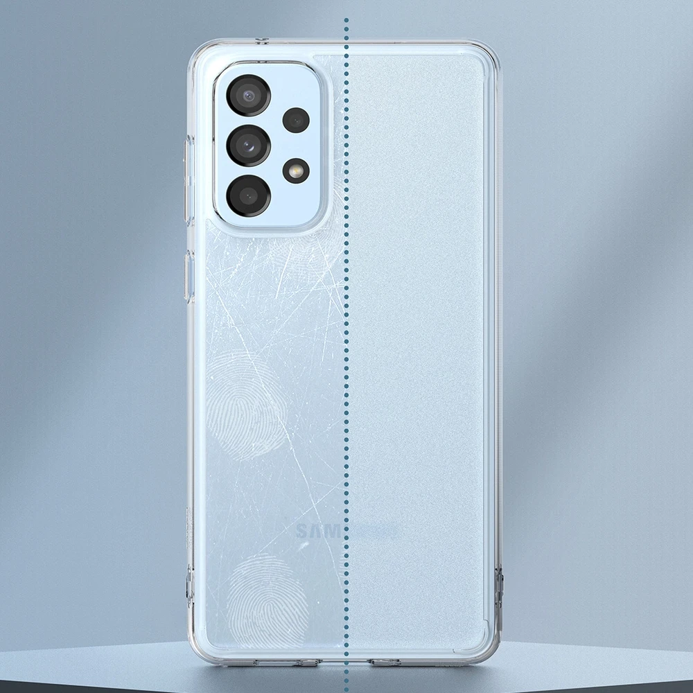 Dėklas Ringke Fusion Matte permatomas Samsung Galaxy A73 gelio rėmelis