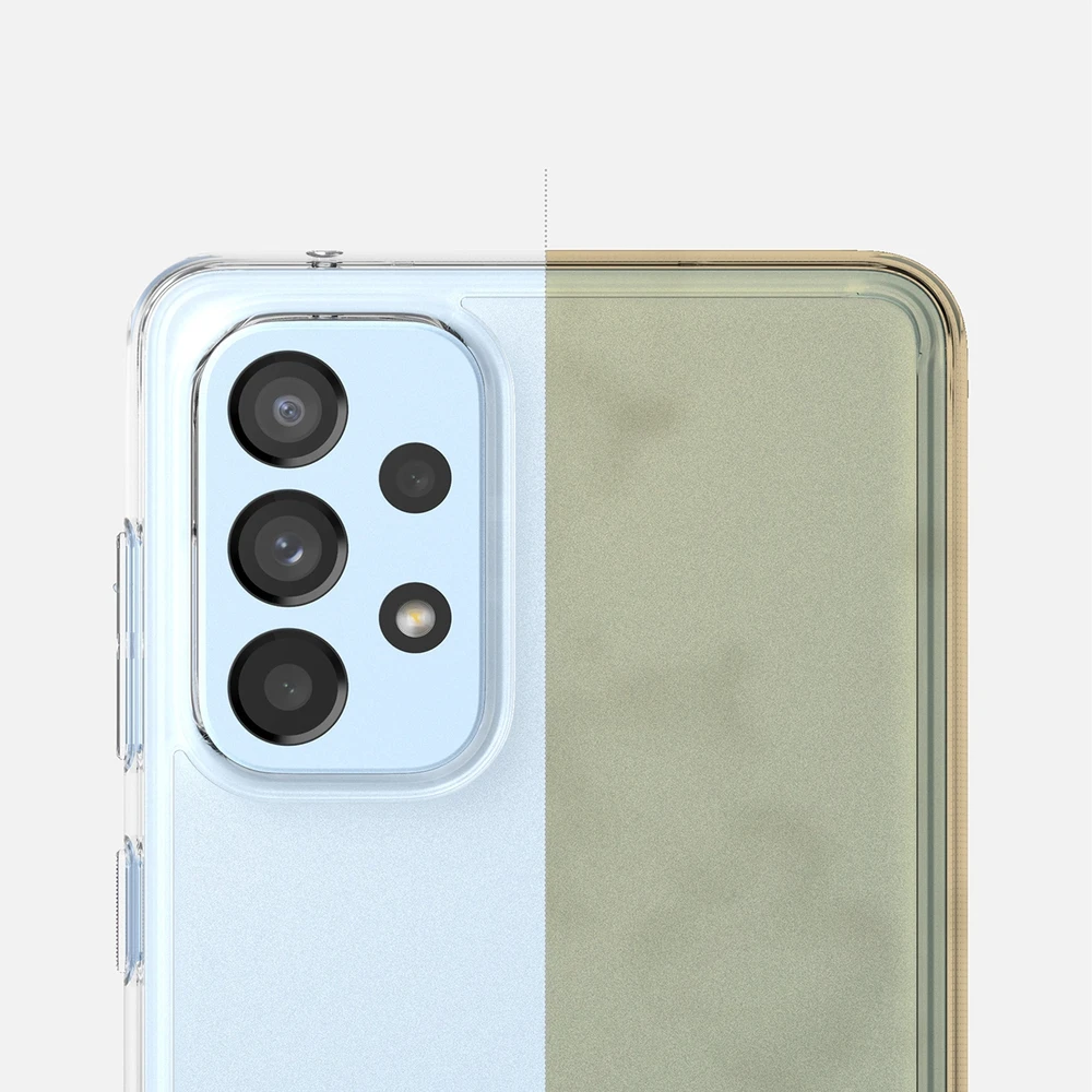 Dėklas Ringke Fusion Matte permatomas Samsung Galaxy A73 gelio rėmelis