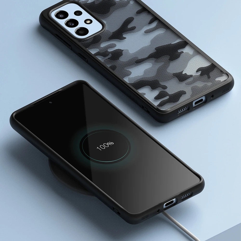 Ringke Fusion Matte frame Samsung Galaxy A73 dėklas telefonui juodos spalvos