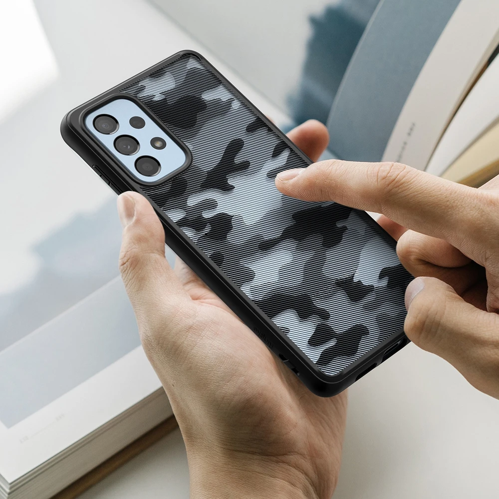 Ringke Fusion Matte frame Samsung Galaxy A73 dėklas telefonui juodos spalvos
