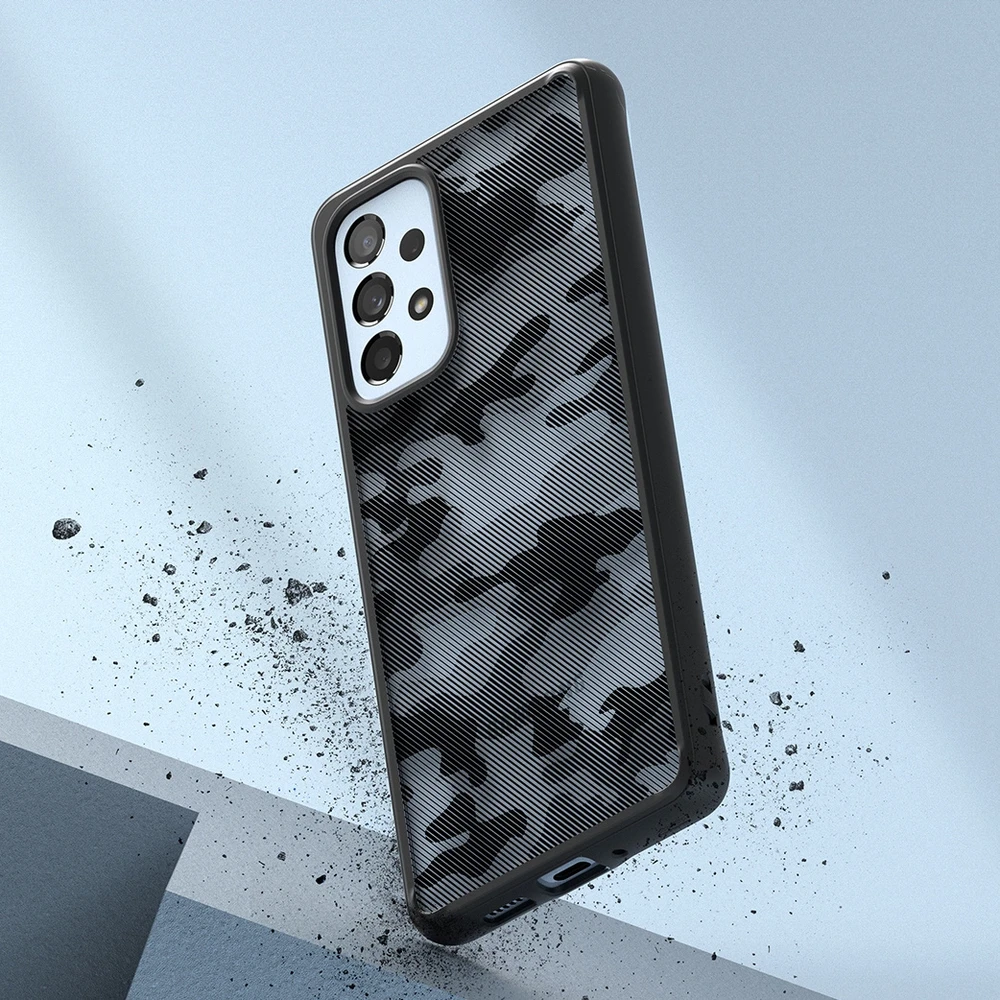Ringke Fusion Matte frame Samsung Galaxy A73 dėklas telefonui juodos spalvos