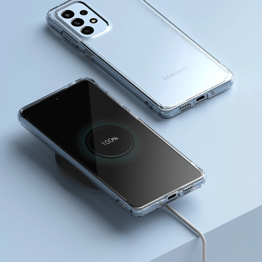 Ringke Fusion frame Samsung galaxy a73 dėklas telefonui skaidrus