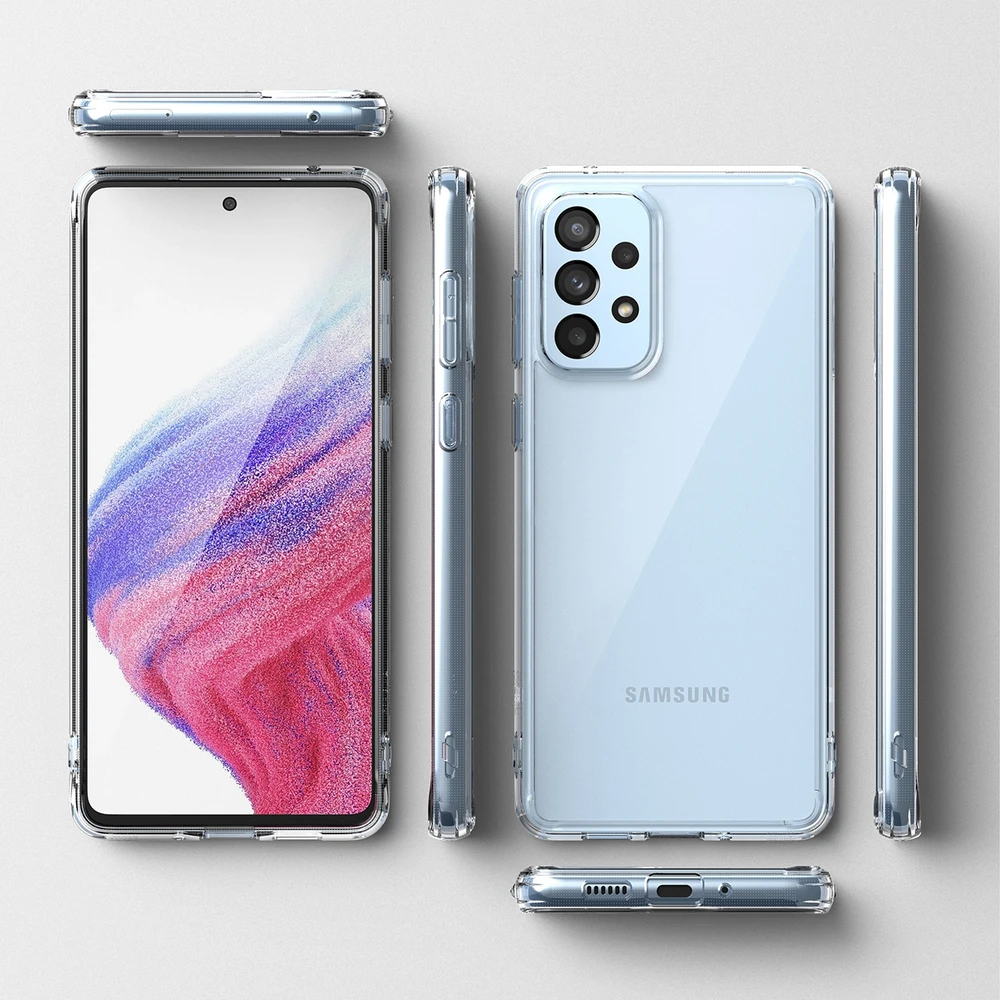 Ringke Fusion frame Samsung galaxy a73 dėklas telefonui skaidrus