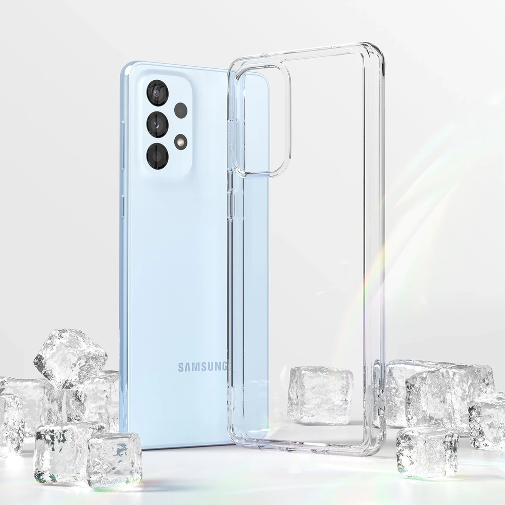 Ringke Fusion frame Samsung galaxy a73 dėklas telefonui skaidrus