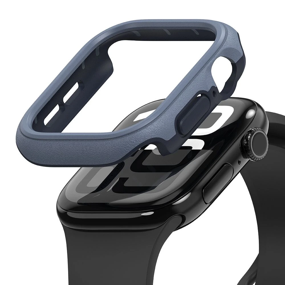 „Ringke Onyx“ dėklas, skirtas „Apple Watch 10“ 46 mm laikrodžiui – tamsiai mėlynas Mėlyna