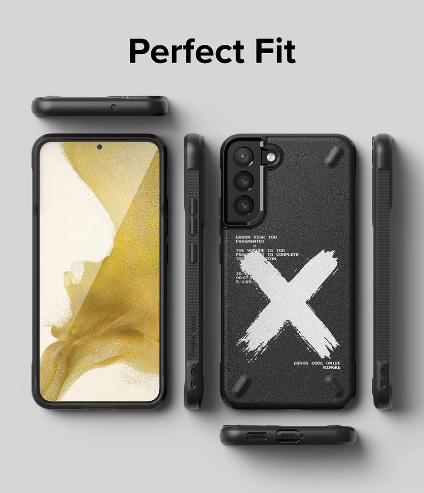 Ringke Onyx Design Durable TPU Samsung Galaxy S22 + (S22 Plus) dėklas telefonui juodos spalvos (Graffiti) ()