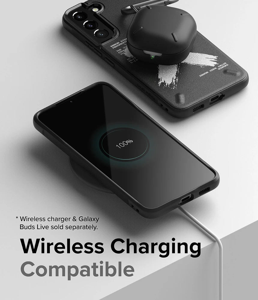 Ringke Onyx Design Durable TPU Samsung Galaxy S22 + (S22 Plus) dėklas telefonui juodos spalvos (Graffiti) ()