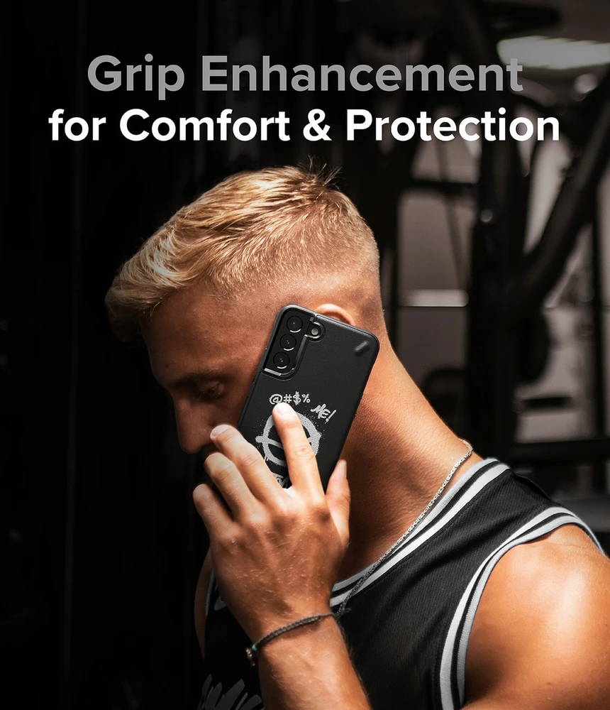 Ringke Onyx Design Durable TPU Samsung Galaxy S22 + (S22 Plus) dėklas telefonui juodos spalvos (Graffiti) ()