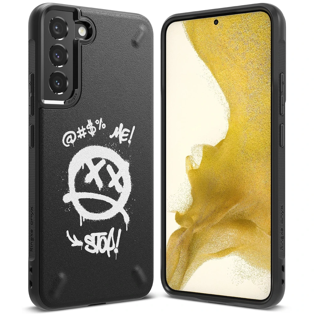 Ringke Onyx Design Durable TPU Samsung Galaxy S22 + (S22 Plus) dėklas telefonui juodos spalvos (Graffiti) ()