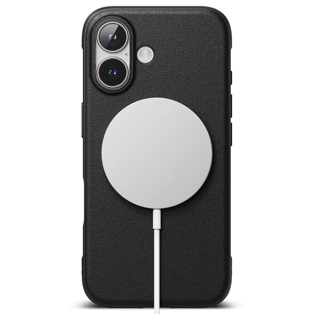 Apple iPhone 16 Ringke Onyx Magnetic MagSafe dėklas telefonui juodos spalvos