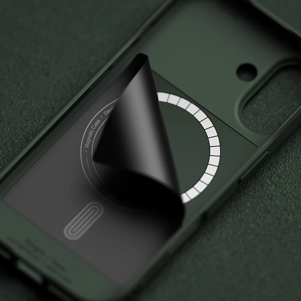 Apple iPhone 16 Ringke Onyx Magnetic MagSafe dėklas telefonui juodos spalvos