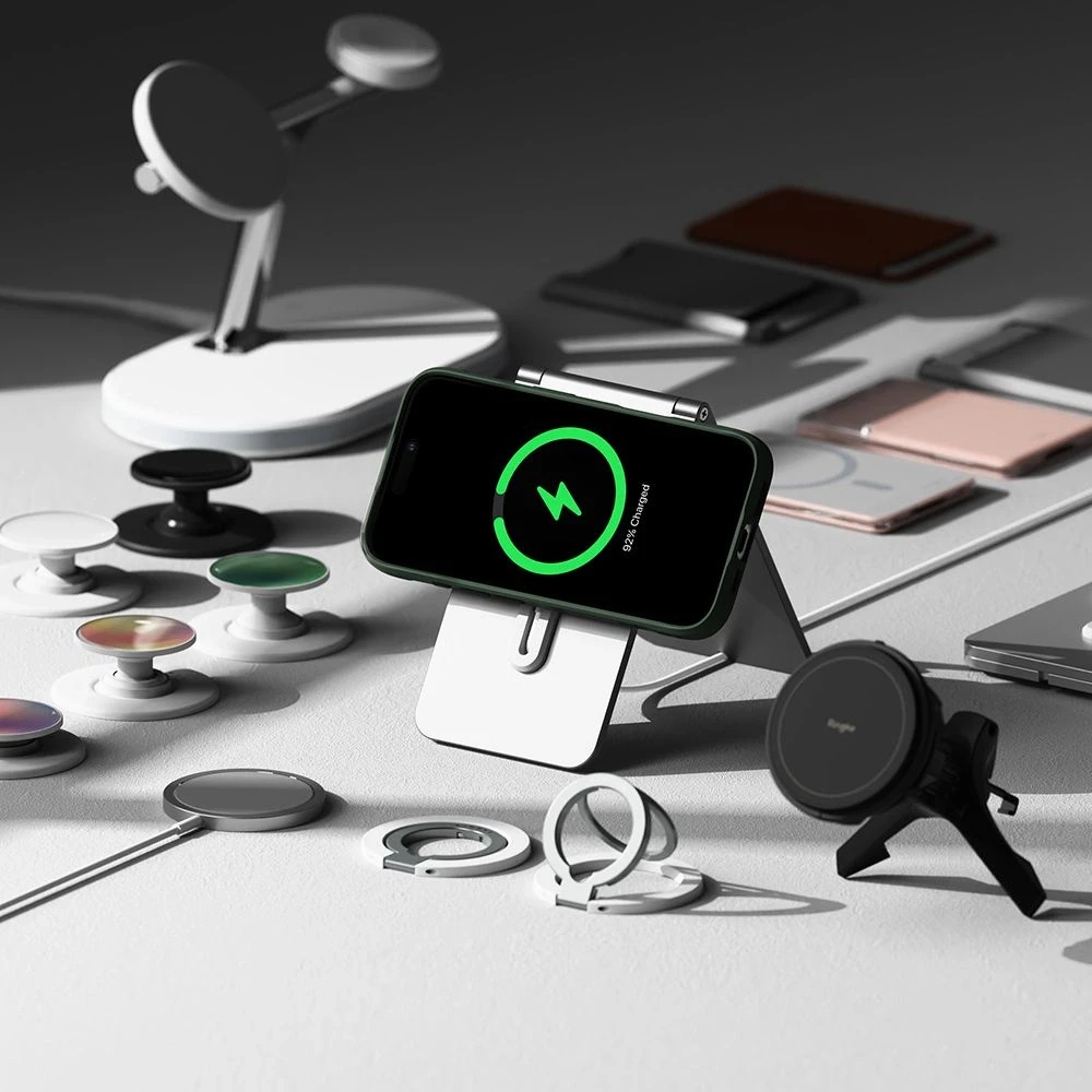 Apple iPhone 16 Ringke Onyx Magnetic MagSafe dėklas telefonui juodos spalvos