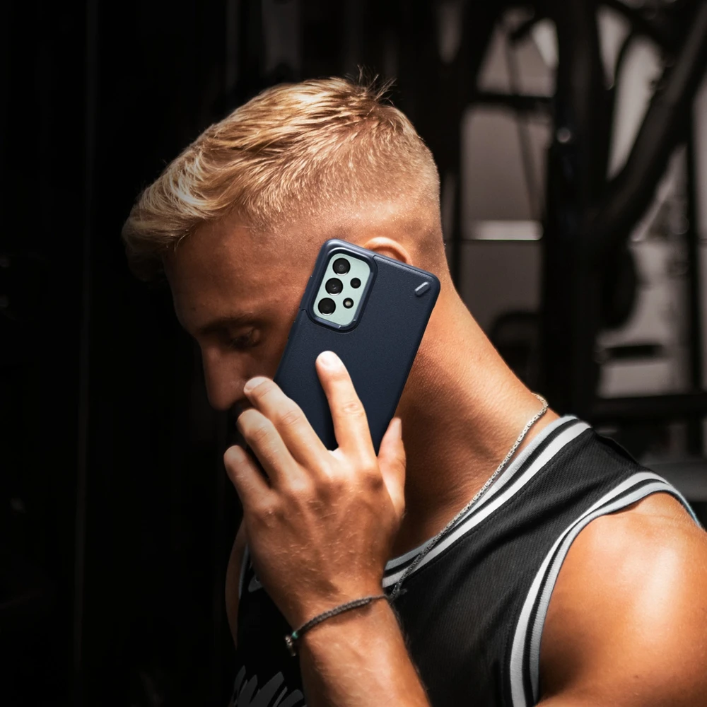Ringke Onyx durable Samsung Galaxy A73 dėklas telefonui mėlynos spalvos