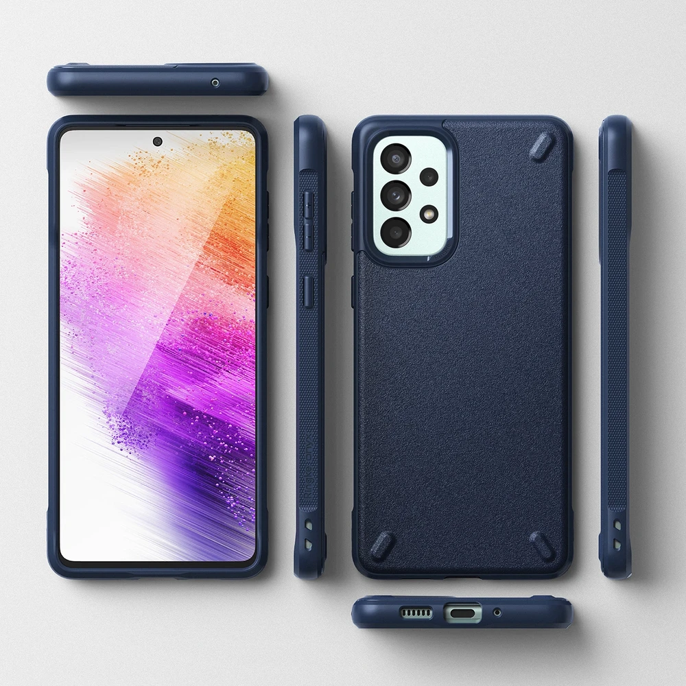 Ringke Onyx durable Samsung Galaxy A73 dėklas telefonui mėlynos spalvos