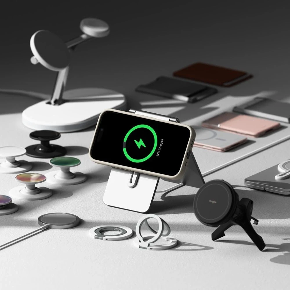 Dėklas Ringke Silicone MagSafe Apple iPhone 16 Case - rusvai gelsvas