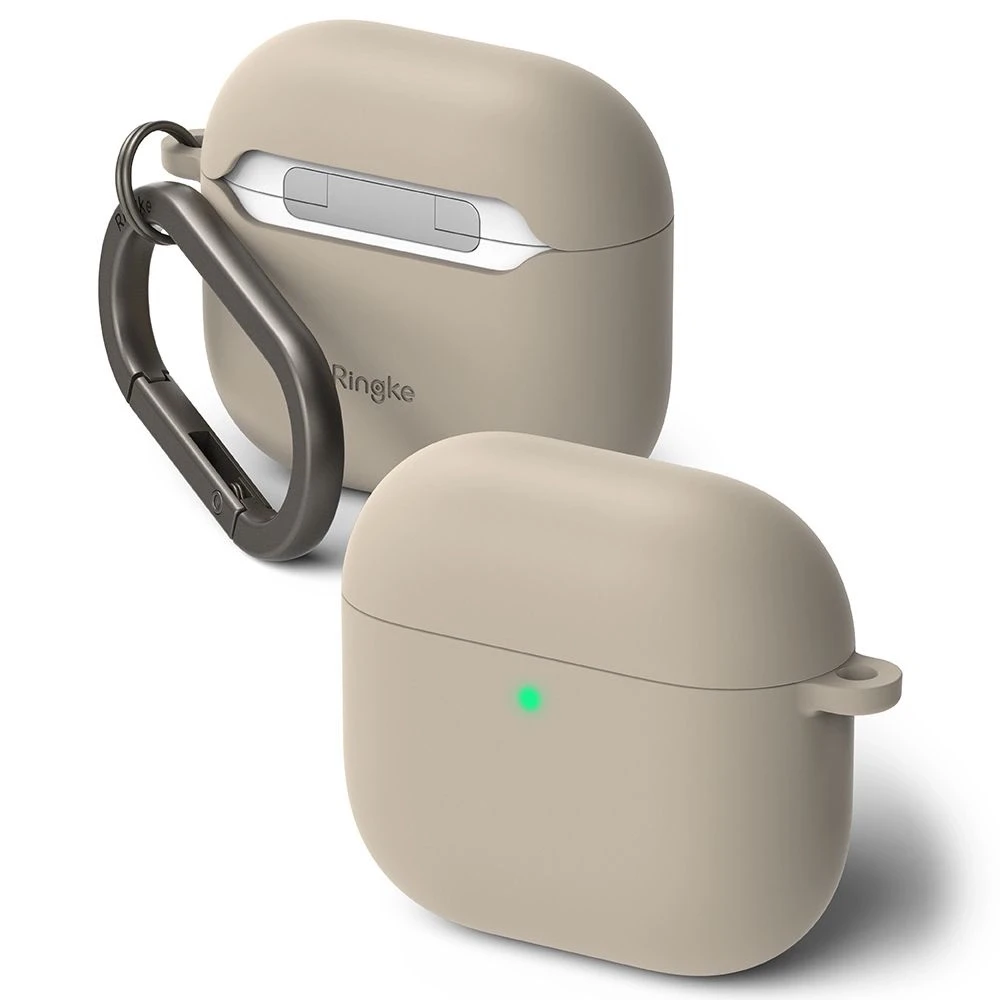 Apple AirPods 4 Ringke silikoninis dėklas jūsų ausinėms pilkos spalvos