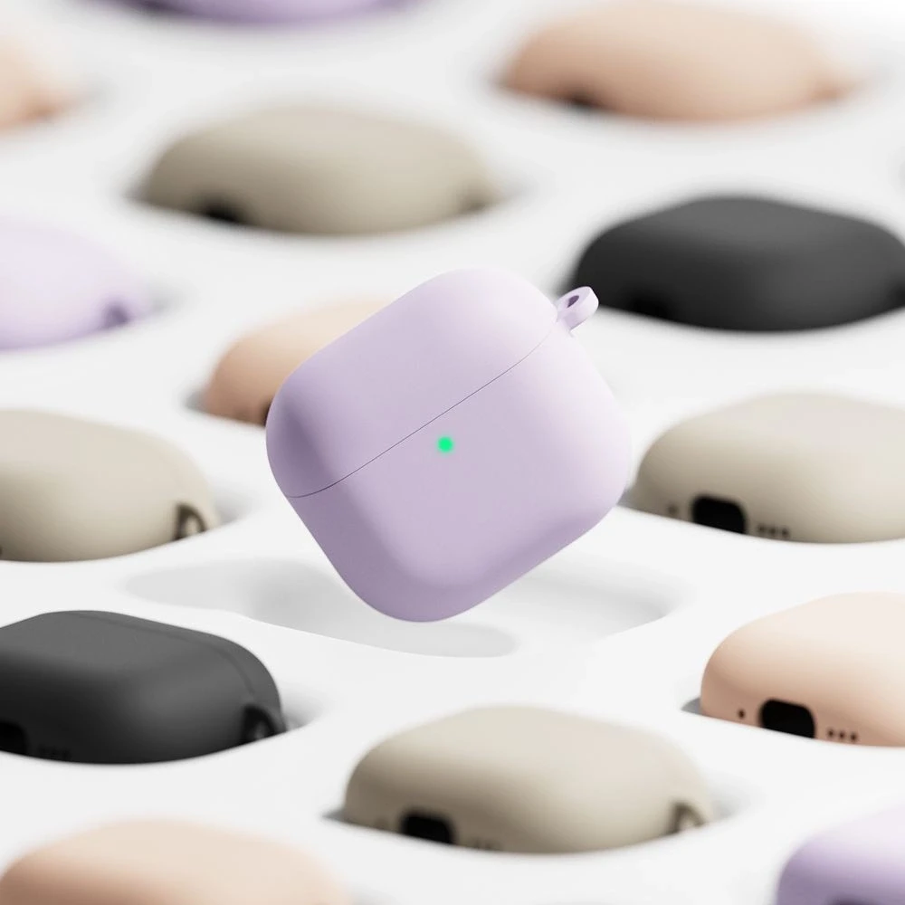 Apple AirPods 4 Ringke silikoninis dėklas jūsų ausinėms juodos spalvos