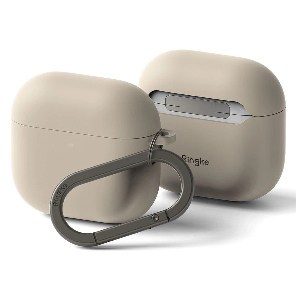 Apple AirPods 4 Ringke silikoninis dėklas jūsų ausinėms pilkos spalvos
