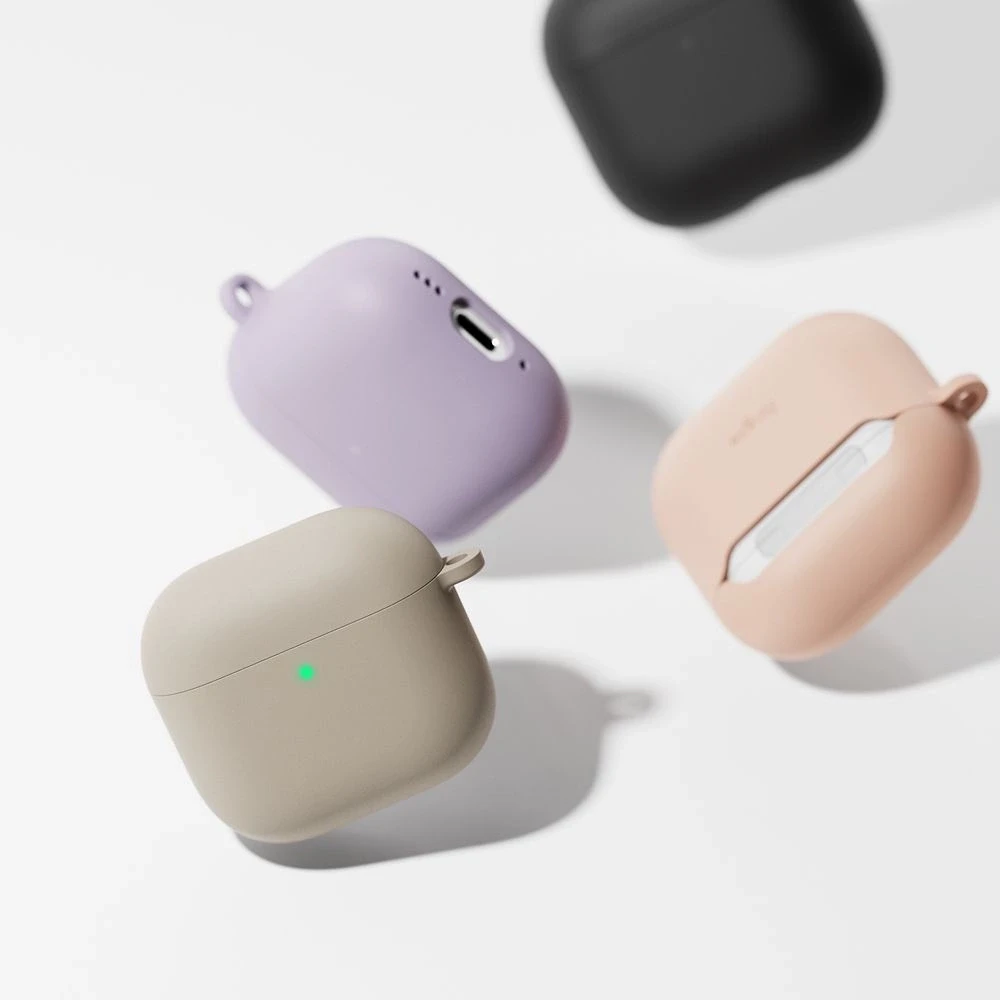 Apple AirPods 4 Ringke silikoninis dėklas jūsų ausinėms smėlio spalvos