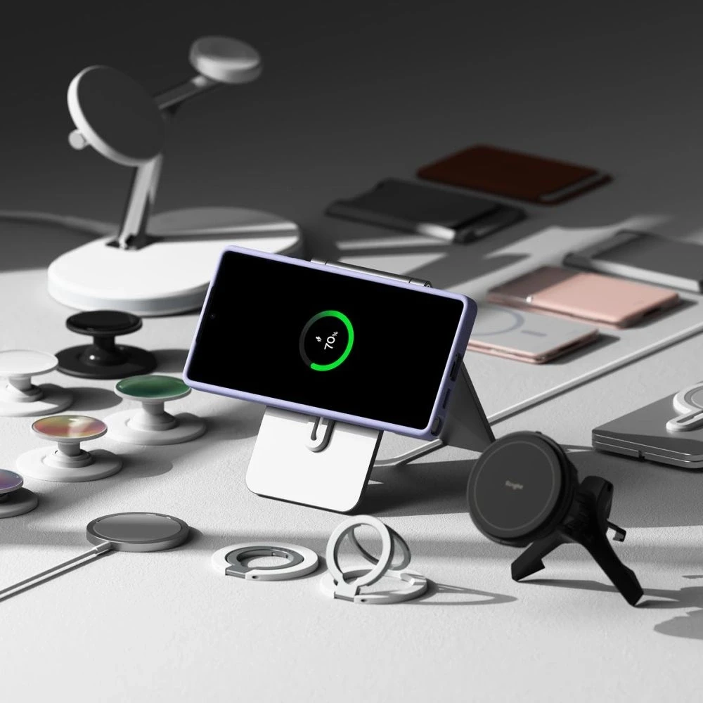 Ringke Silicone MagSafe Samsung Galaxy S25 Ultra - dėklas telefonui violetinės spalvos