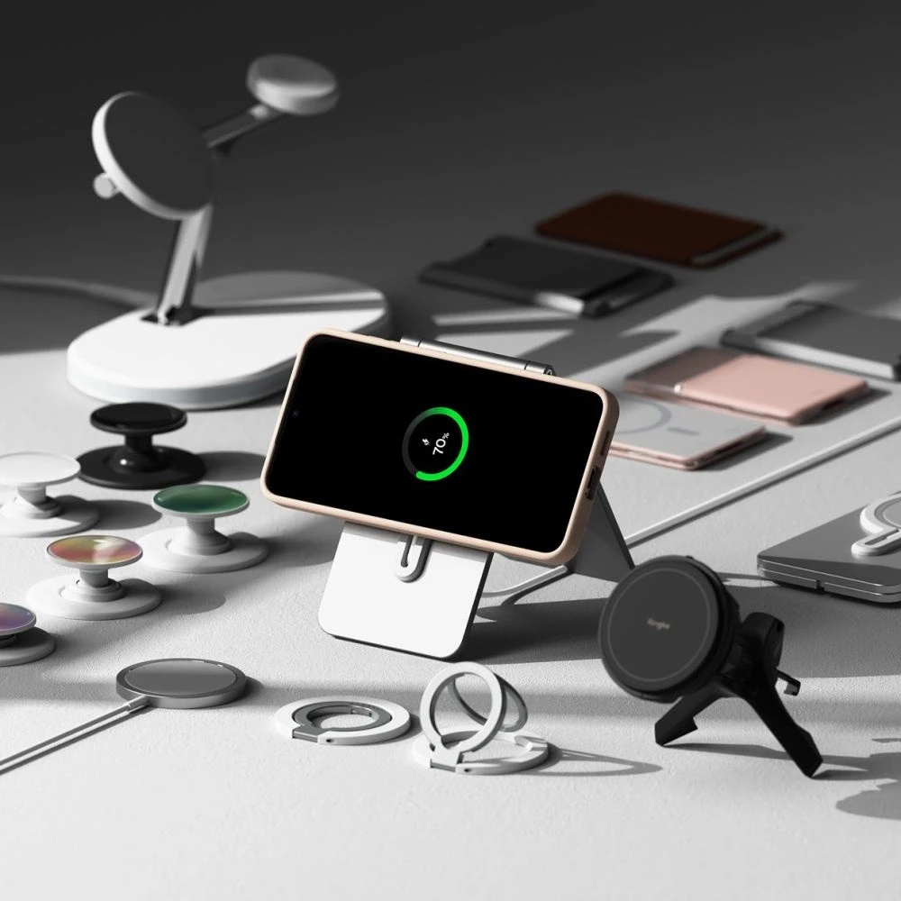 Ringke Silicone MagSafe Samsung Galaxy S25 - dėklas telefonui rožinės spalvos