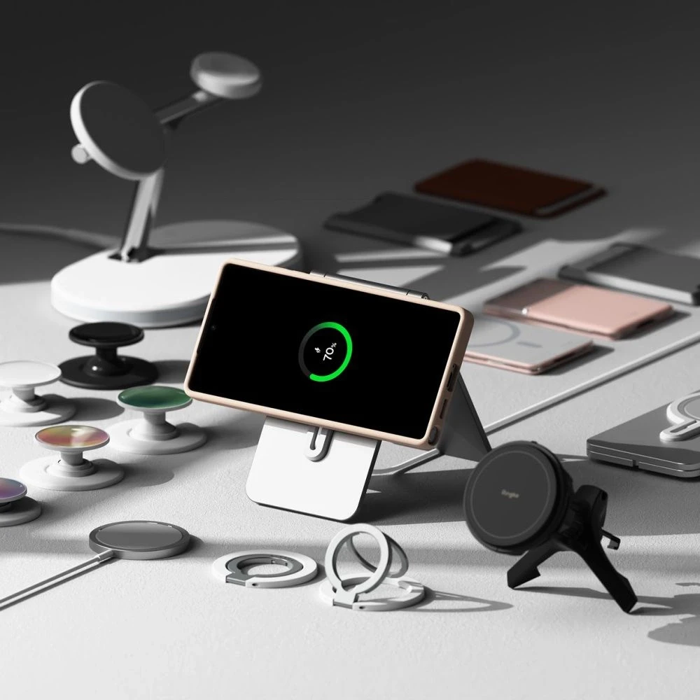 Ringke Silicone MagSafe Samsung Galaxy S25 Ultra - dėklas telefonui rožinės spalvos