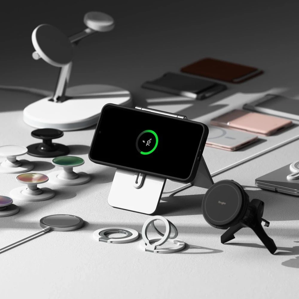 Ringke Silicone MagSafe Samsung Galaxy S25 Plus - dėklas telefonui juodos spalvos